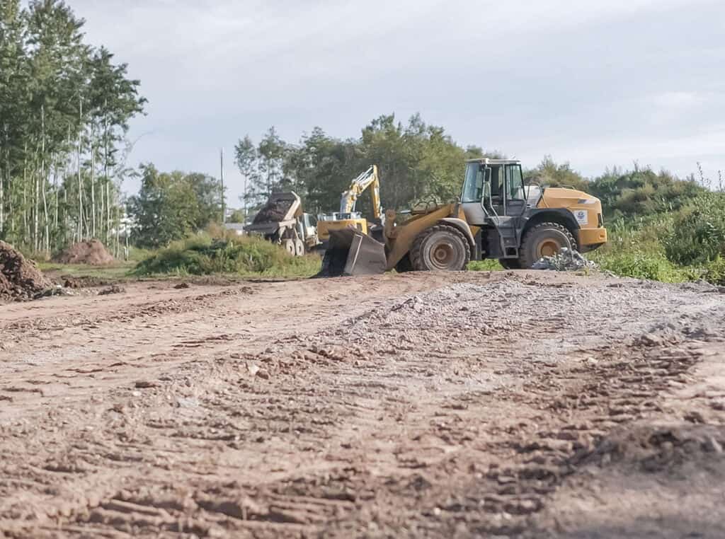 Bauarbeiten auf dem Kerngelände