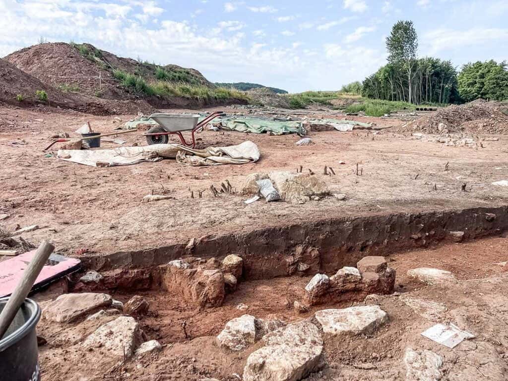 Archäologische Ausgrabungen am ehemaligen Mühlenstandort