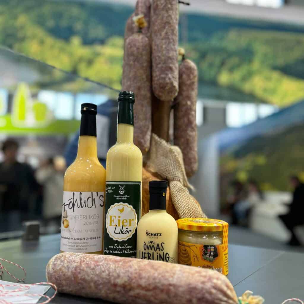 Eichsfelder Wurstwaren und Spezialitäten wie Eierlikör