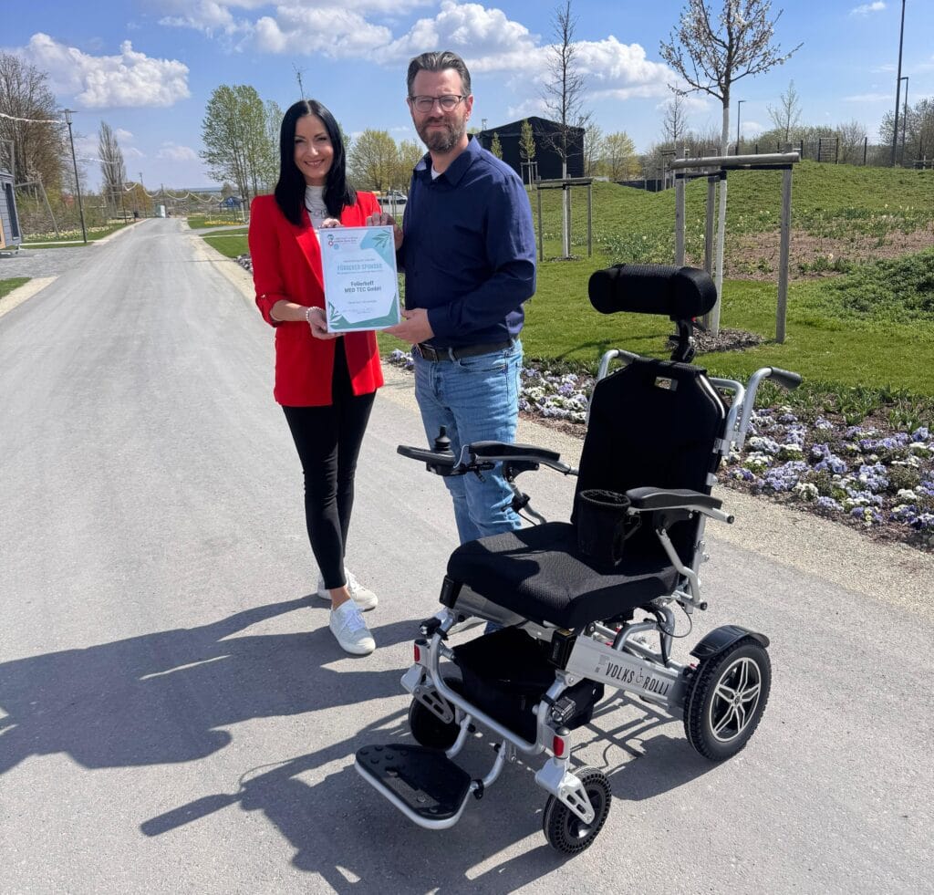 Kostenloser Elektrorollstuhl-Verleih