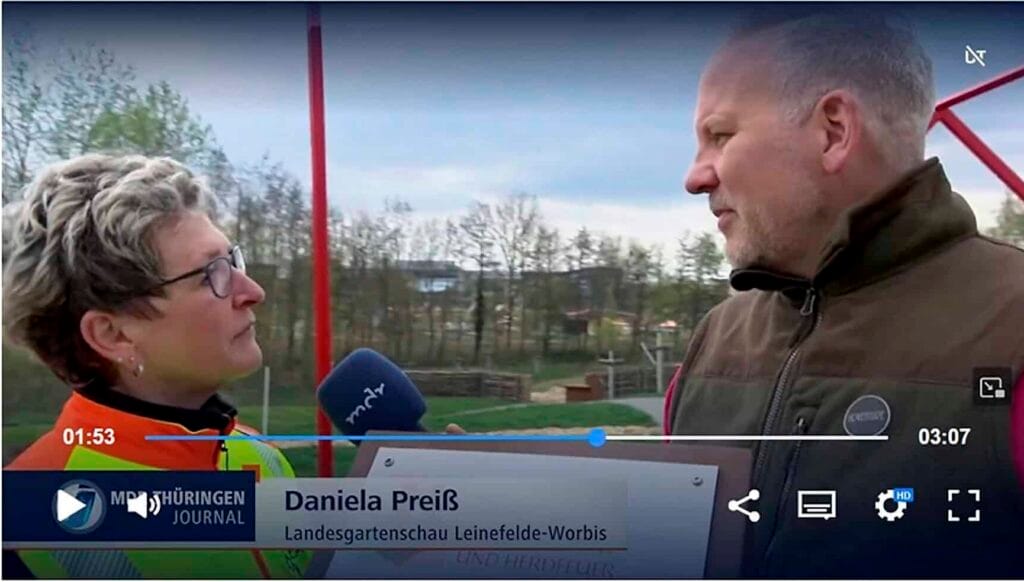 MDR berichtet über Gartenschau-Endspurt