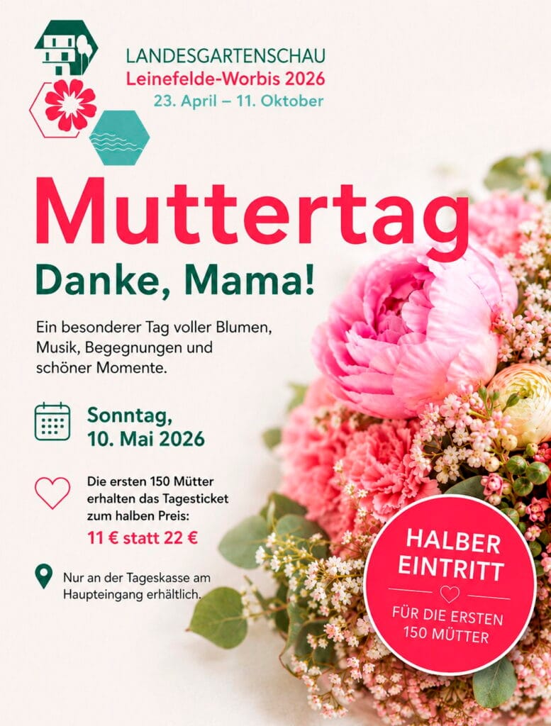 Tagesticket zum halben Preis für die ersten 150 Mütter