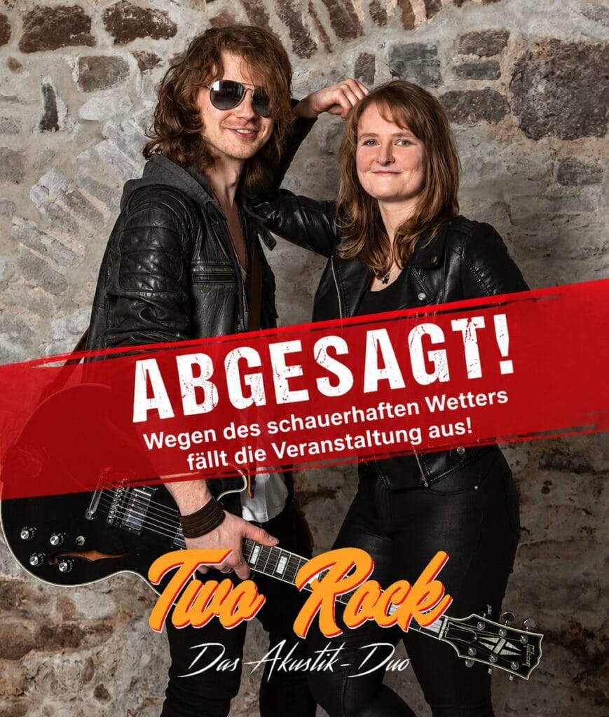 Live-Konzert mit Two Rock fällt aus