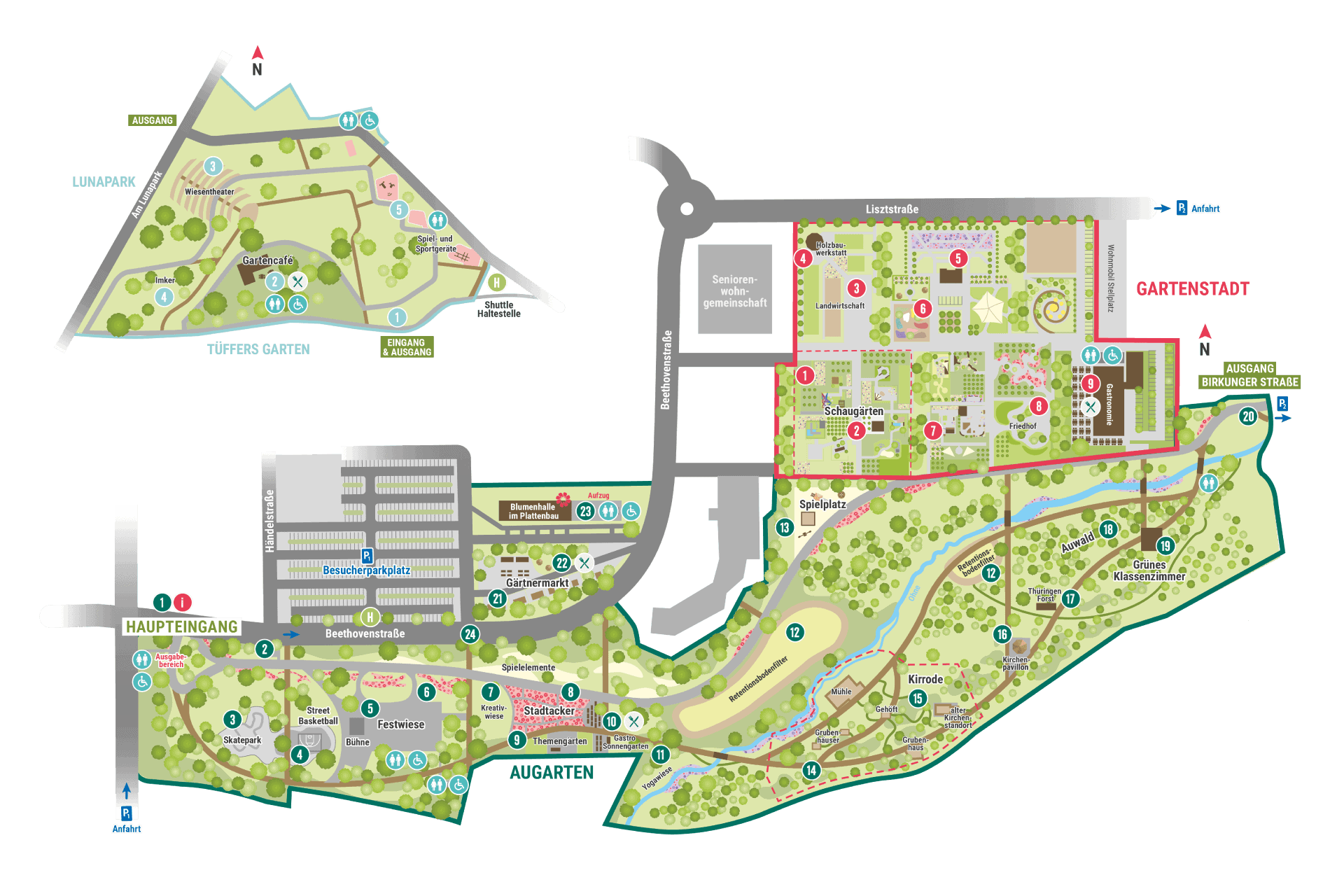 Geländeplan Landesgartenschau Leinefelde-Worbis