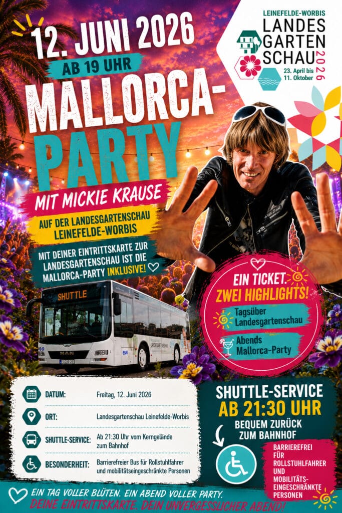 Shuttle-Service nach Mallorca-Party mit Mickie Krause