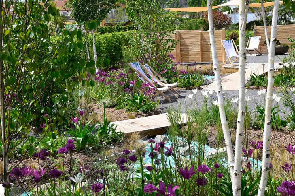 Garten: Terrasse am Meer