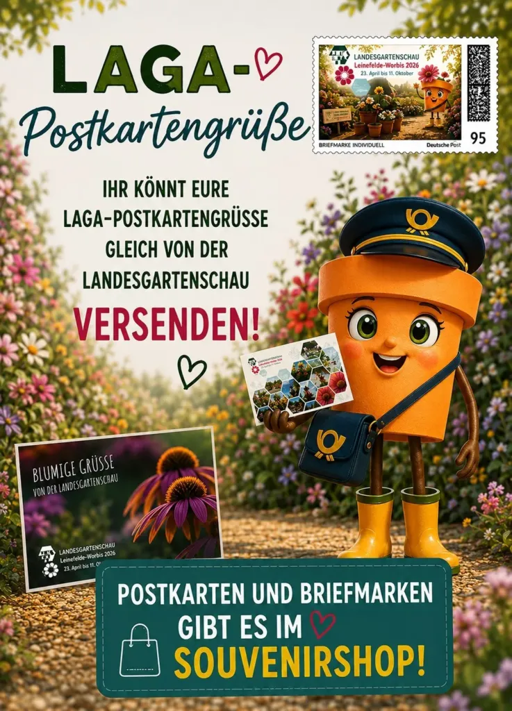 Persönliche Grüße direkt vom Gartenschaugelände